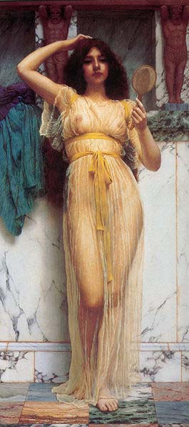 John William Godward The Mirror